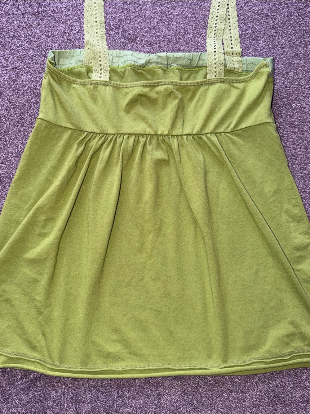 Vintage Y2K Hollister 2000s Lace Trim Babydoll Tank Top - Picture 12 of 12